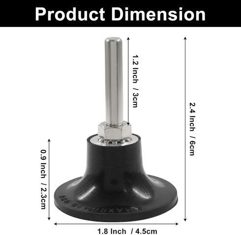 ISDVBUY 2 Pack 2 Inch 1/4" Quick Change Disc Pad Holder, Sanding Discs Holder Roll Lock Disc Pad with Shank & Hex