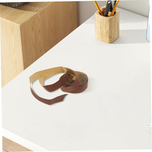 1roll Homoyoyo Self-adhesive Lampshade Edging Tape for Decorative Fabric Trim Brown Cloth Strips for Easy Installation