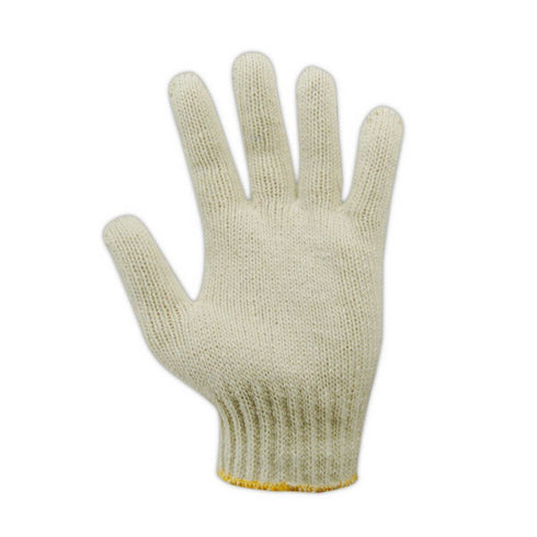 MAGID KnitMaster Standard Weight Machine Knit Gloves, 12 Pairs, Men s Size 8/M, Natural, T193