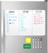 Magnetic Whiteboard Fridge Dry Erase Board, HOMiDEK Small Magnetic White Board with Clean Dirty Magnet, 4 Markers