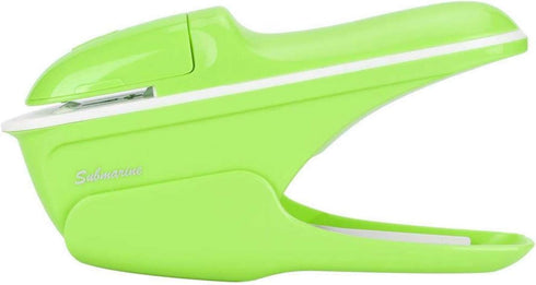 Stapleless Stapler, Paper Clinch ABS No Staple Binding Hand Tool - Green