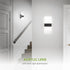 12 Inch 12W 2700K-5000K Dimmable ASD Indoor LED Wall Sconce - Black Wall Sconce Lights for Living Room, Bedroom