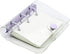 Cute Mini 3-Ring Binder Cover Notebooks, Transparent PVC Protector with Snap Button Closure, DIY Journal