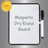 PTY 6" x 8" Magnetic Dry Erase Board with Marker and 2 Magnets - Mini Whiteboard for School Locker, Fridge, Office, Home