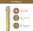 uxcell 2Pcs Door Knob Spindle, Gold Spare Door Handle Spindle Bar, 60mm Long Replacement Parts for 7mm Thick Doors
