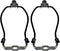 6 Inch Lamp Shade Harp Holder, OZXNO 2-Pack Heavy Duty Horn Frame Bracket with Light Base for Table/Floor Lamps (Black)