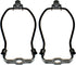 6 Inch Lamp Shade Harp Holder, OZXNO 2-Pack Heavy Duty Horn Frame Bracket with Light Base for Table/Floor Lamps (Black)