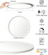 11in 2 Pack 5CCT 3000-6500K, 1100LM Dimmable 0.52in LEDYOND Flush Mount Ceiling Light White, LED Flat Panel Light