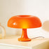 13.8 Inch Retro Orange Mushroom Table Lamp, 3 Color Change, Mid-Century Modern