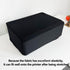 COCOBOW Universal Elastic Waterproof Printer Dust Cover - Minimalist Black Stretch Fabric Protector with Drawstring