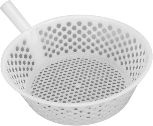 Round Plastic Sieve Large Sifting Pan with Handle Garden Soil Compost Sifter Thickened for Farming Food Screening Fish