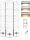 EZVALO 3-Pack Under Cabinet Lighting, 2000mAh Rechargeable Wireless Motion Sensor Lights, 62LEDs,