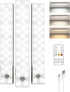 EZVALO 3-Pack Under Cabinet Lighting, 2000mAh Rechargeable Wireless Motion Sensor Lights, 62LEDs,
