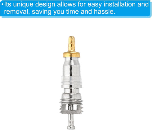 PATIKIL 50 Pack Air Conditioning Valve Core with Seal for HVAC AC System Accessories