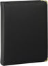 Samsill Classic Professional Binder, 3 Ring Binder with 1.5 Inch Brass Round Rings, Zipper Closure, Black