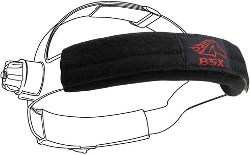 BSX Black Helmet Sweatbands, 2Pc, Unisex-Adult Sports Accessory