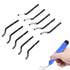 Deburring Blades Set of 10 Pcs BS1010, High Speed Steel Precision Edge Burr Removal Tool for Metal, Plastic