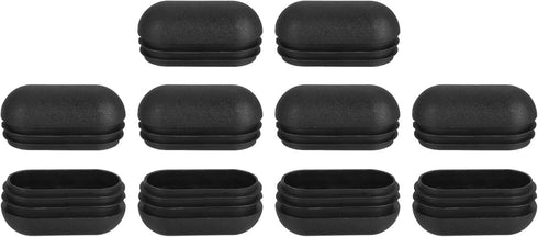 uxcell Plastic Hole Plugs, 10Pcs 50x24mm Arch Pipe Tubing End Cap, Pipe