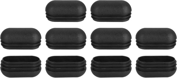 uxcell Plastic Hole Plugs, 10Pcs 50x24mm Arch Pipe Tubing End Cap, Pipe