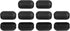 uxcell Plastic Hole Plugs, 10Pcs 50x24mm Arch Pipe Tubing End Cap, Pipe