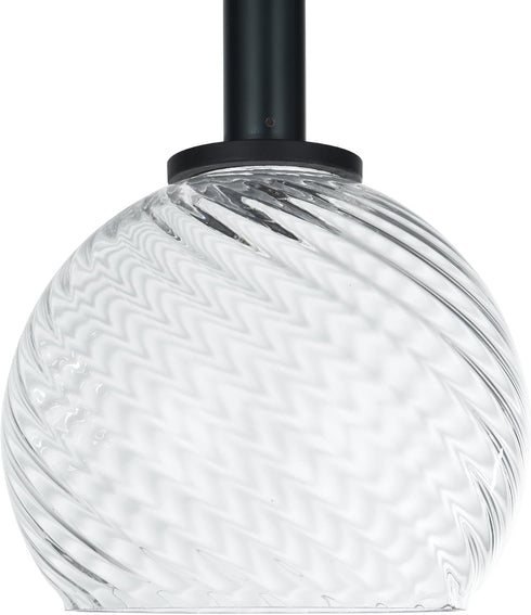 Clear Striped Swirl Glass Shade 1 Pcs Glass Lamshade Replacement for Chandelier