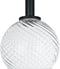 Clear Striped Swirl Glass Shade 1 Pcs Glass Lamshade Replacement for Chandelier