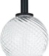 Clear Striped Swirl Glass Shade 1 Pcs Glass Lamshade Replacement for Chandelier