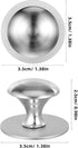 Set 2 of Stainless Steel Suction Cup Grab Bars for Bathroom and Cabinet Use