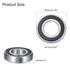 uxcell 4 Pcs 16003-2RS Deep Groove Ball Bearing, 17mm x 35mm x 8mm High Carbon Chrome Steel Z0 Double Rubber Sealed Bearing (ABEC1)