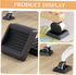 6pcs Cabilock TPU Chair Wheel Stoppers for Office Home Use Flexible Slip Furniture Pads Wheel Slot Fixation for Rolling