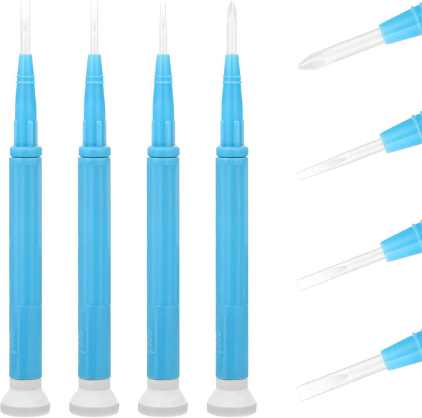 4Pcs Ceramic Screwdriver Set, Adjusting Slotted Screwdriver for High Frequency Circuit Adjustment