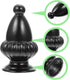 Angoily 2pcs Decorative Lamp Finial Knob for Floor Table Lamps Elegant Black Aluminum Design Easy to Install for DIY