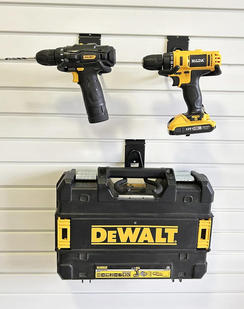 Trimmer 620 Power Tool Organizer for Slatwall, Garage Hooks for Hanging Yard Tools, Anti-Slip Weedeater Rack