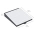 ECR4Kids MessageStor Dry-Erase Glass Board Memo Station, Desk Organizer, Waves Design