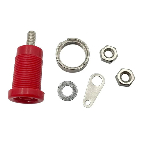 Qingdinu 40 32A 4mm PCS Insulated Safety Banana Socket Terminal Female Jack Panel Mount Binding Post Wire