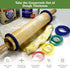 Regency Wraps Evendough Bands, Set of 4 Sizes for Rolling Dough to Precise Thickness for Pizza, Pies, Pastries
