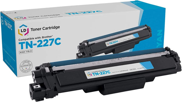 LD Products Compatible Replacement for Brother TN227 Toner Cartridge, High Yield Cyan