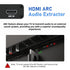 XinYaa 192KHz 3.5mm Amplifier-8CM HDMI ARC Audio Extractor, HDMI ARC Audio Adapter Converter Splitter to Optical