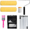 Paint Roller Kit with Extension Pole - 6 Pieces Set with 9"