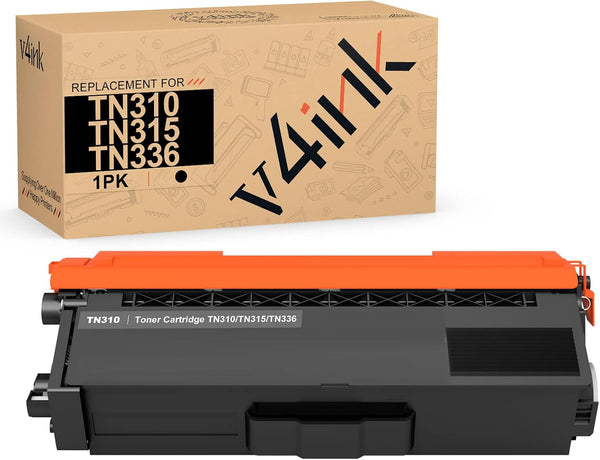 v4ink 1PK Compatible TN336BK TN331BK TN315BK TN310BK Toner Replacement for Brother TN336 TN315 TN310 TN331 for Brother