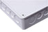 PVC Plastic Junction Conduit Box 6" x 6" x 3" with 3/4" & 1" Pre molded Holes by Co.