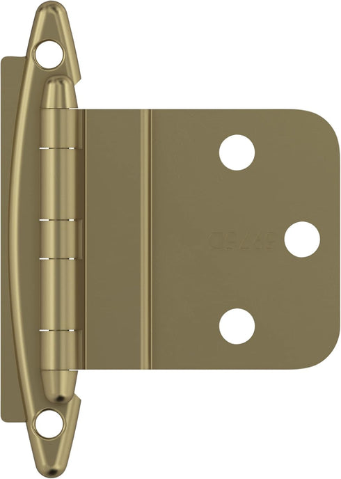 Amerock BPR3417BBZ Cabinet Hinge | 3/8 in Inset Non-Self Closing Face Mount | Golden Champagne | 1 Pair
