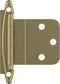 Amerock BPR3417BBZ Cabinet Hinge | 3/8 in Inset Non-Self Closing Face Mount | Golden Champagne | 1 Pair