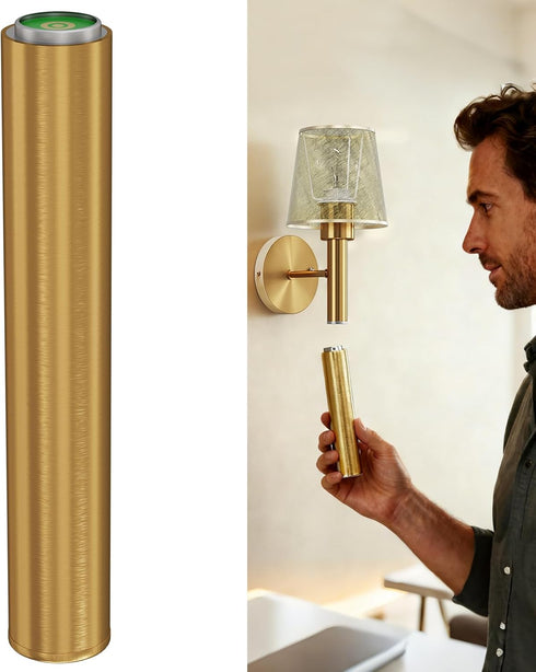 Donsis Magnetic & Detachable Wireless Wall Sconces (Gold) - 5200mAh Rechargeable Battery Bar