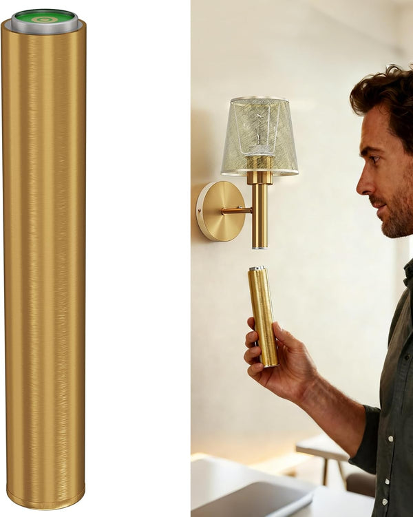 Donsis Magnetic & Detachable Wireless Wall Sconces (Gold) - 5200mAh Rechargeable Battery Bar