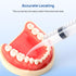 JMU 10 Pcs Dental Irrigation Syringe with Curved Tip, 12cc Wisdom Teeth Syringe for Dental Care Lab