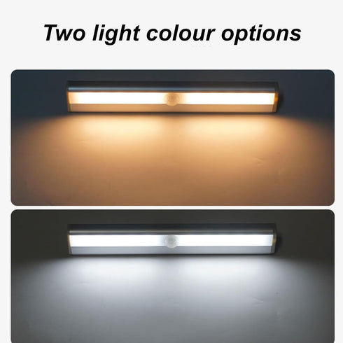 2 Pack Counter 2 Pack) Motion Sensor LED Night Light,Battery Powered Under Light with Magnetic Mount for Bedroom