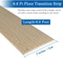 Floor Transition Strip, Self Adhesive Flooring Cover Strips, 2" Wide Vinyl Flat Divider Strip, Elegant Wood Grain Design