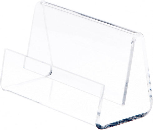 Plymor Clear Acrylic Deluxe Business Card / Postcard Holder, 3.5" W x 2.875" D x 2.125" H