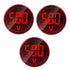 3pcs Digital Display AC Voltage Indicator, 22mm Round Head LED Voltage Tester AC50~500V
